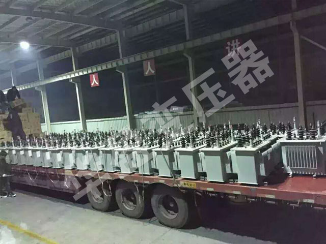 莱芜非晶合金变压器发货现场